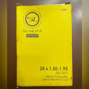 Sunlite Utility 24x1.50-1.95 Bicycle Tube